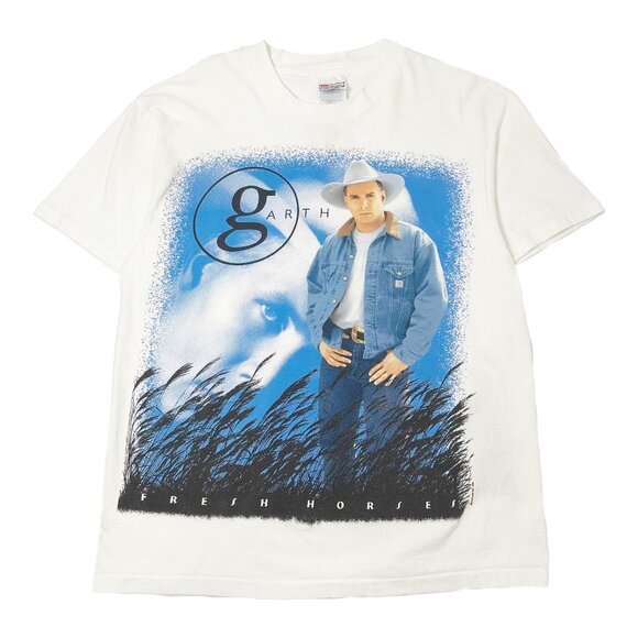 1996 Garth Brooks Fresh Horses World Tour Tee L - Picture 1 of 6